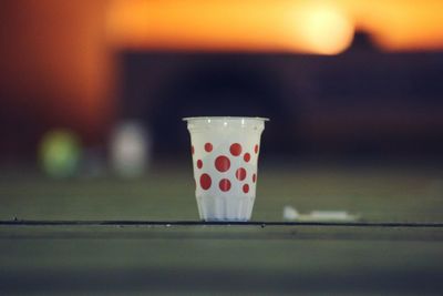 Close-up of drink on table