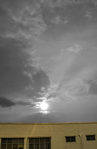 Low angle view of built structure against sky