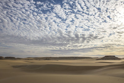 Scenic view of desert against sky