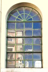 Close-up of closed window