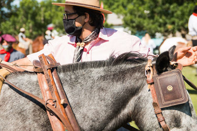 Argentinian man in traditional festival