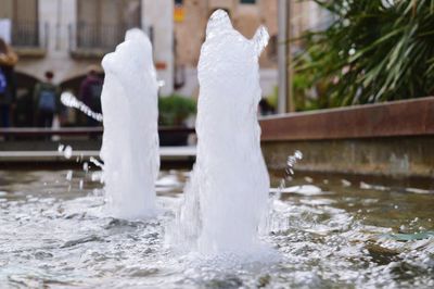 Fountain in water