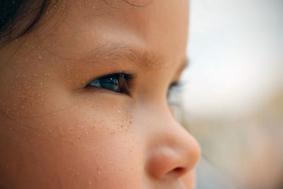 Close-up portrait of girl