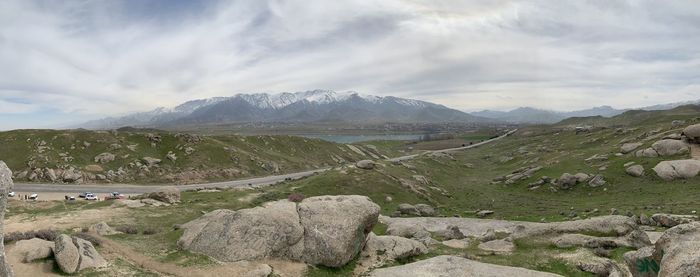 Scenic view of landscape against sky