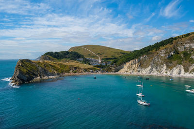 Scenic view of sea against sky