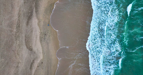 High angle view of beach