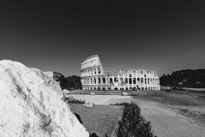 View of historical building against clear sky