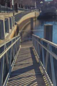 View of bridge over water