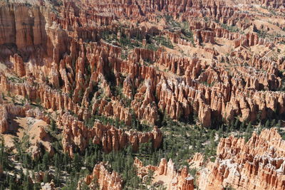 Panoramic view of rock formations