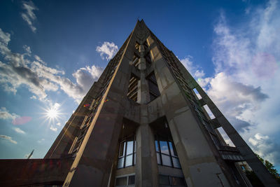 Low angle view of building against sky