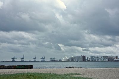 Scenic view of sea against sky