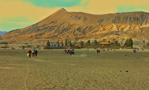 Group of people on beach