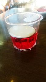 Close-up of red wine