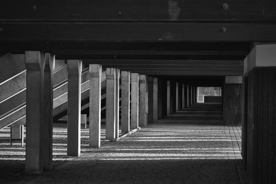 Empty corridor of building