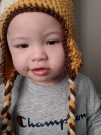Portrait of cute baby girl