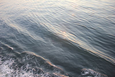 High angle view of sea