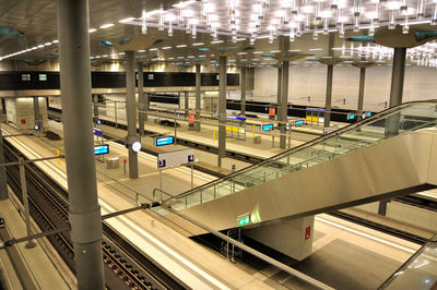 Train at railroad station