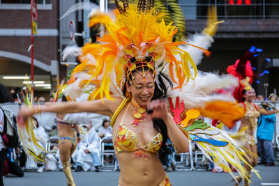 Full length of woman standing in traditional clothing