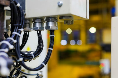 Close-up of machine part