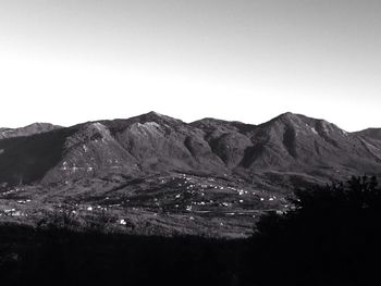 Scenic view of mountains