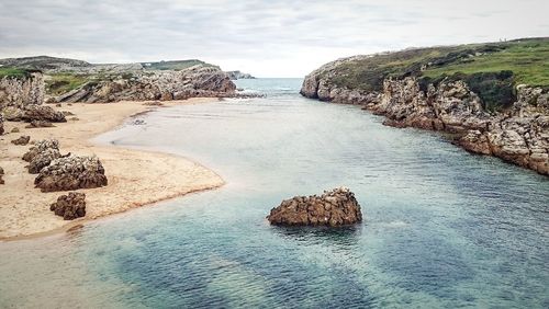 Scenic view of sea against sky