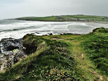 Scenic view of sea against sky