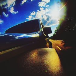 Low angle view of cloudy sky