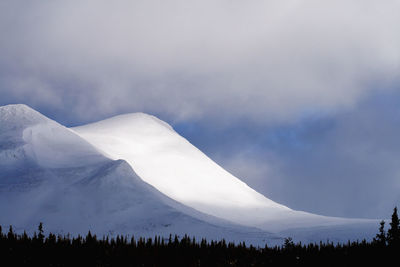 Winter mountains, vasterbotten, lapland, sweden