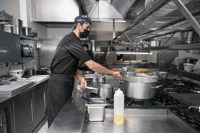 Man working in restaurant