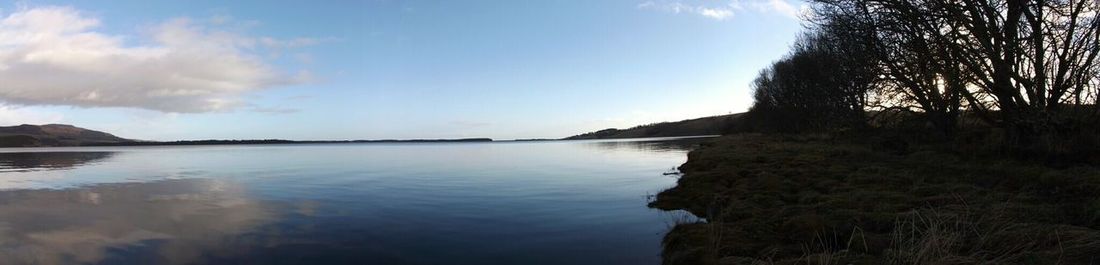 Scenic view of calm sea against sky