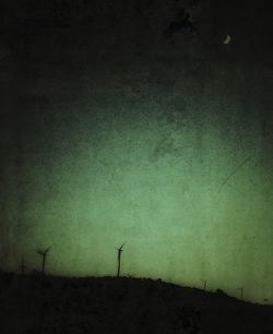 View of landscape at night