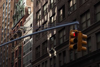 Low angle view of buildings in city