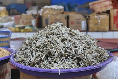 Close-up of food for sale at market stall