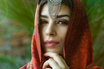 Portrait of a beautiful young woman