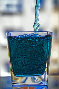 Close-up of object on table