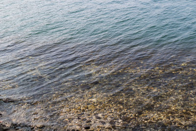 High angle view of sea