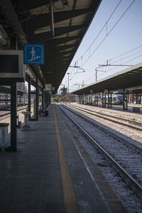 Railroad station platform