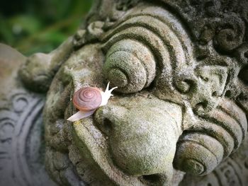 Close-up of elephant statue