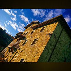 Low angle view of building against sky