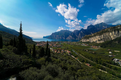 Panoramic view of landscape against sky