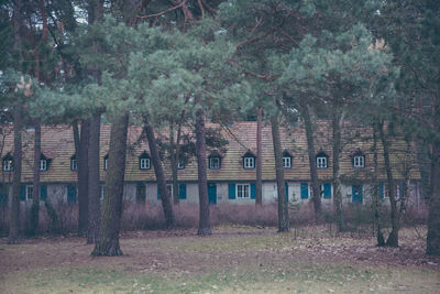 Built structure with trees in background