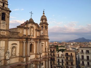 Cathedral against sky in city