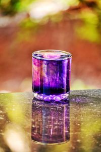 Close-up of water in glass