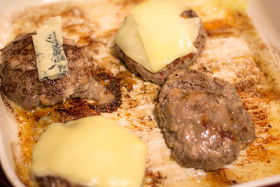 Close-up of ice cream in plate