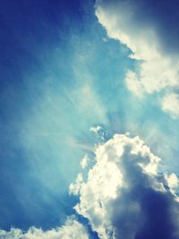 Low angle view of cloudy sky