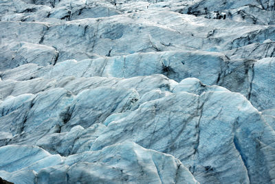 High angle view of iceberg in sea