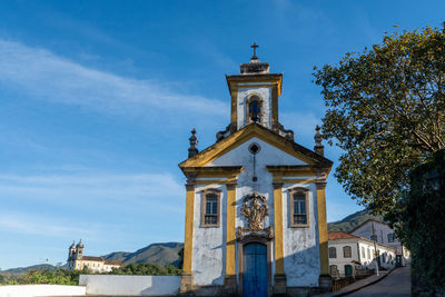 Low angle view of building against sky