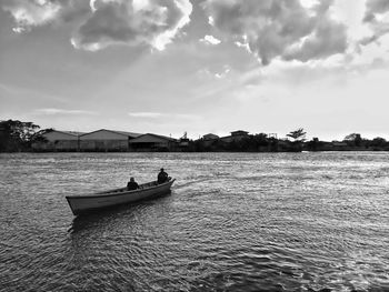 Scenic view of river against sky