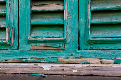 Full frame shot of old wooden door