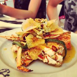 Close-up of food in plate